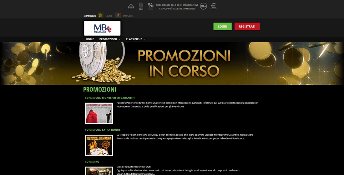 Mediabet Bonus di Benvenuto